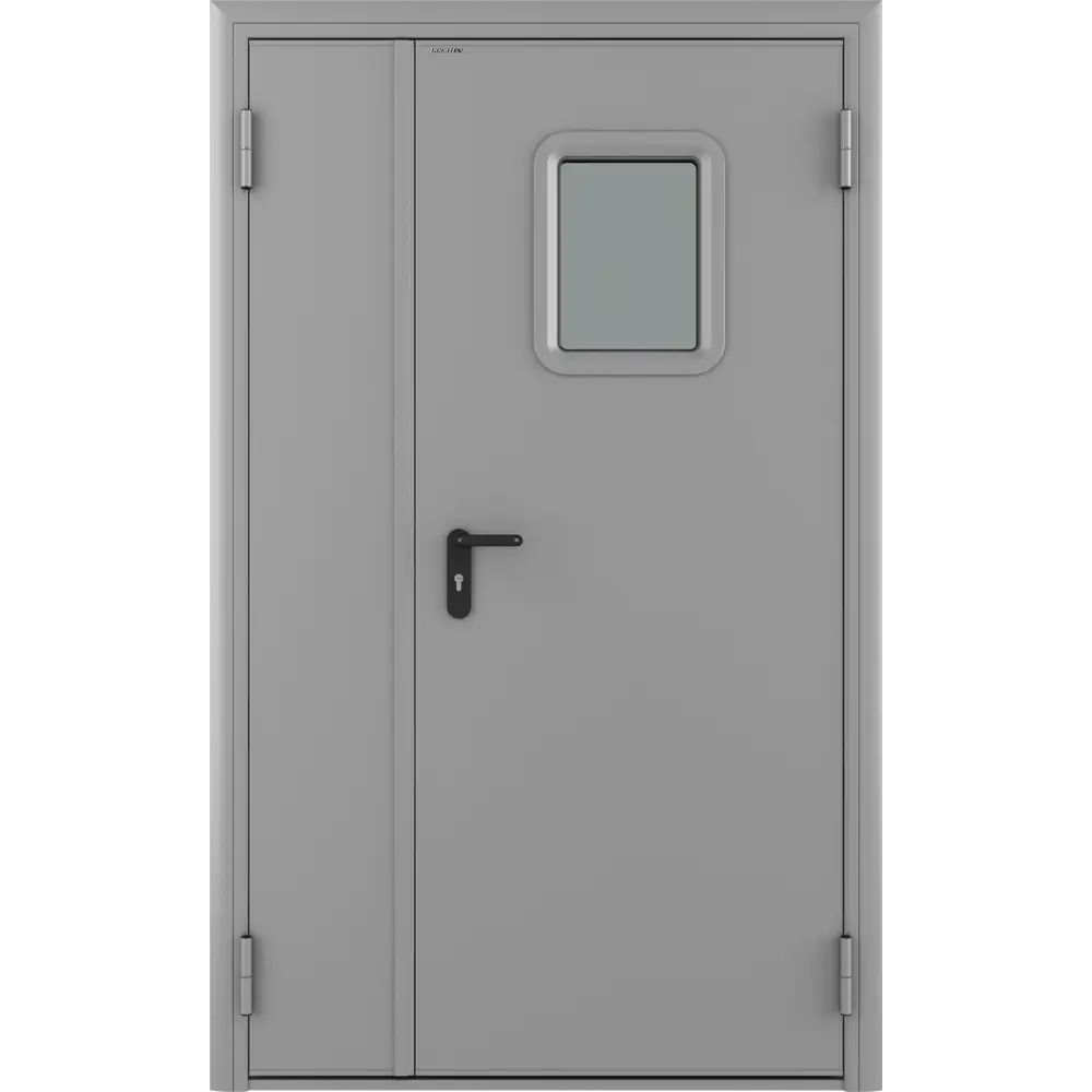 Дверь противопожарная EI60 остекленная 135x205 см правая RAL7035 DOORHAN STLM-2207415