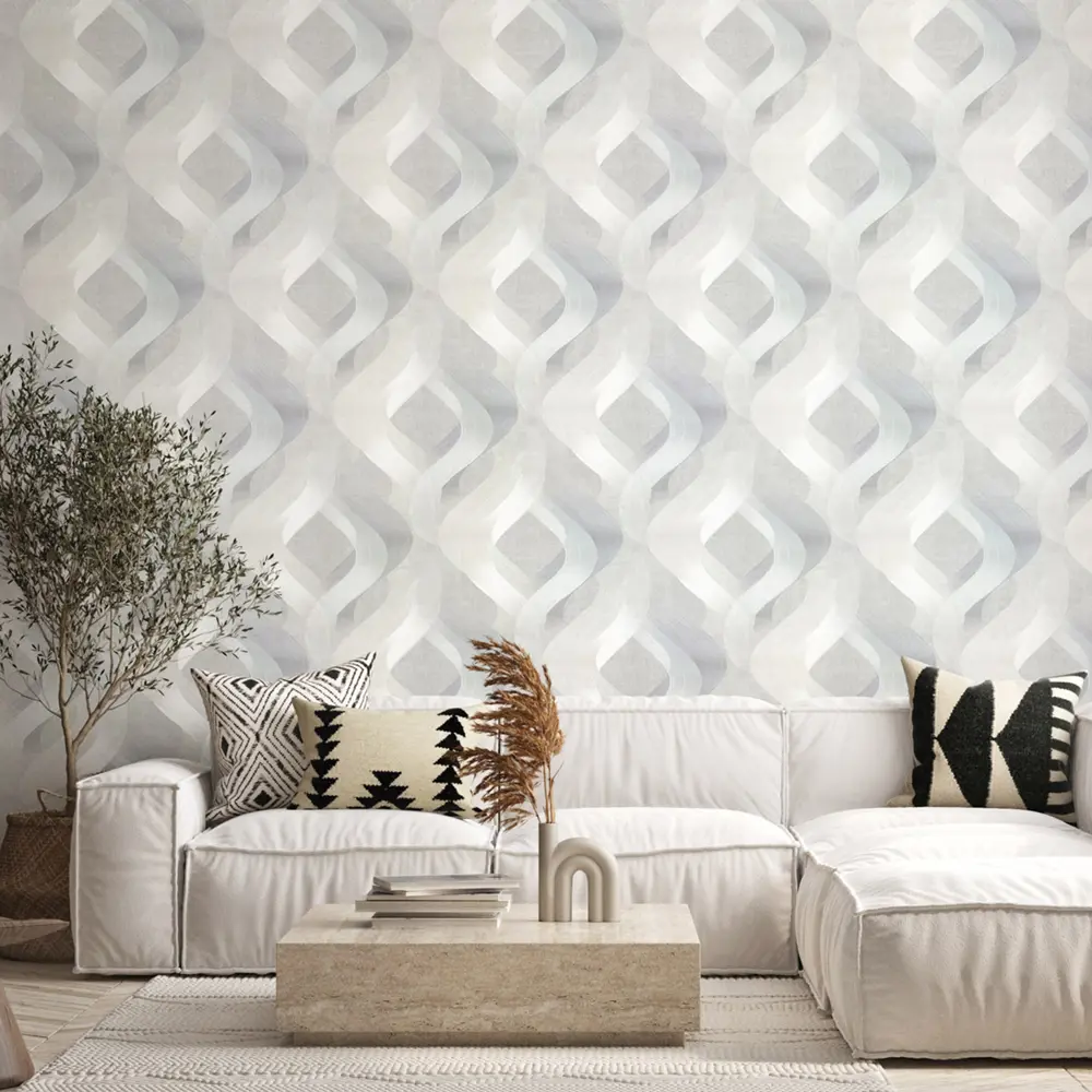 Обои флизелиновые Энигма серые абстрактные 1.06 м 89439242 Santreyd STLM-1581563 - Вид №2