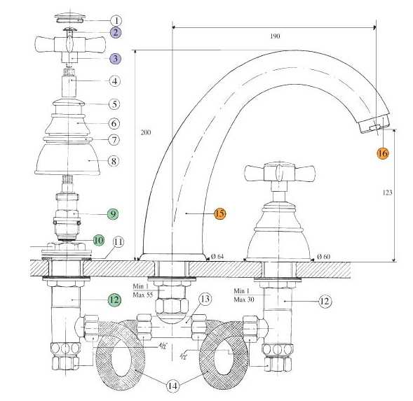 606940YY18 Смеситель Bandini Old England Santreyd - Вид №1
