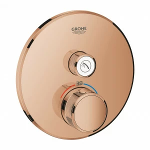 Термостат GROHE Grohtherm SmartControl для встраиваемого монтажа на 1 выход, внешняя часть, теплый закат (29118DA0)
