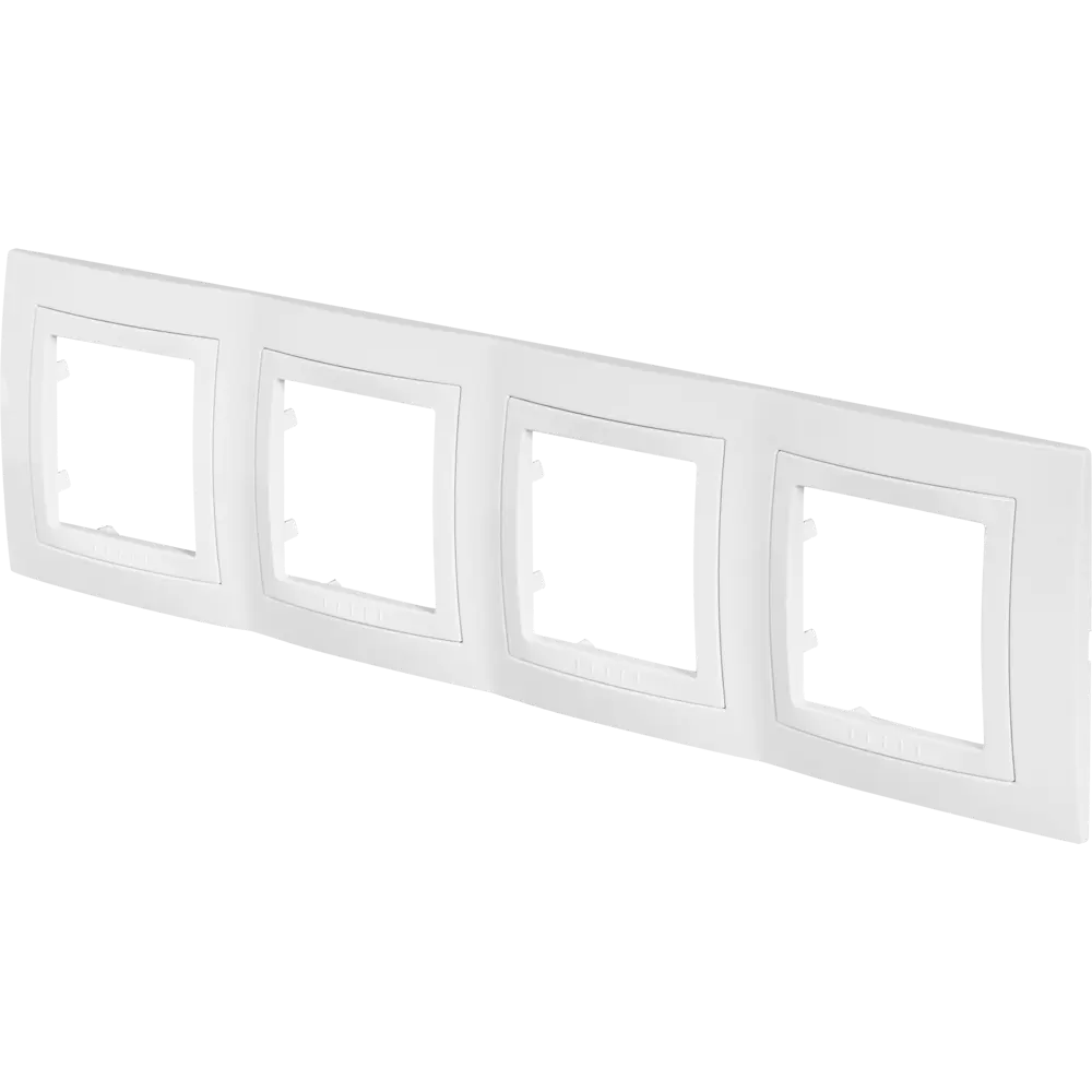 Рамка для розеток и выключателей Systeme Electric Unica 4 поста, цвет бежевый STLM-2142134 - Вид №1