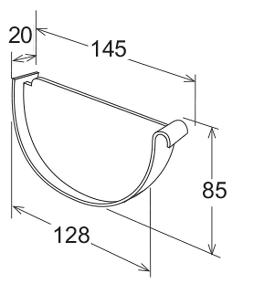 Головка желоба 145 First Corporation First Plast ARCH-00011033 - Вид №2