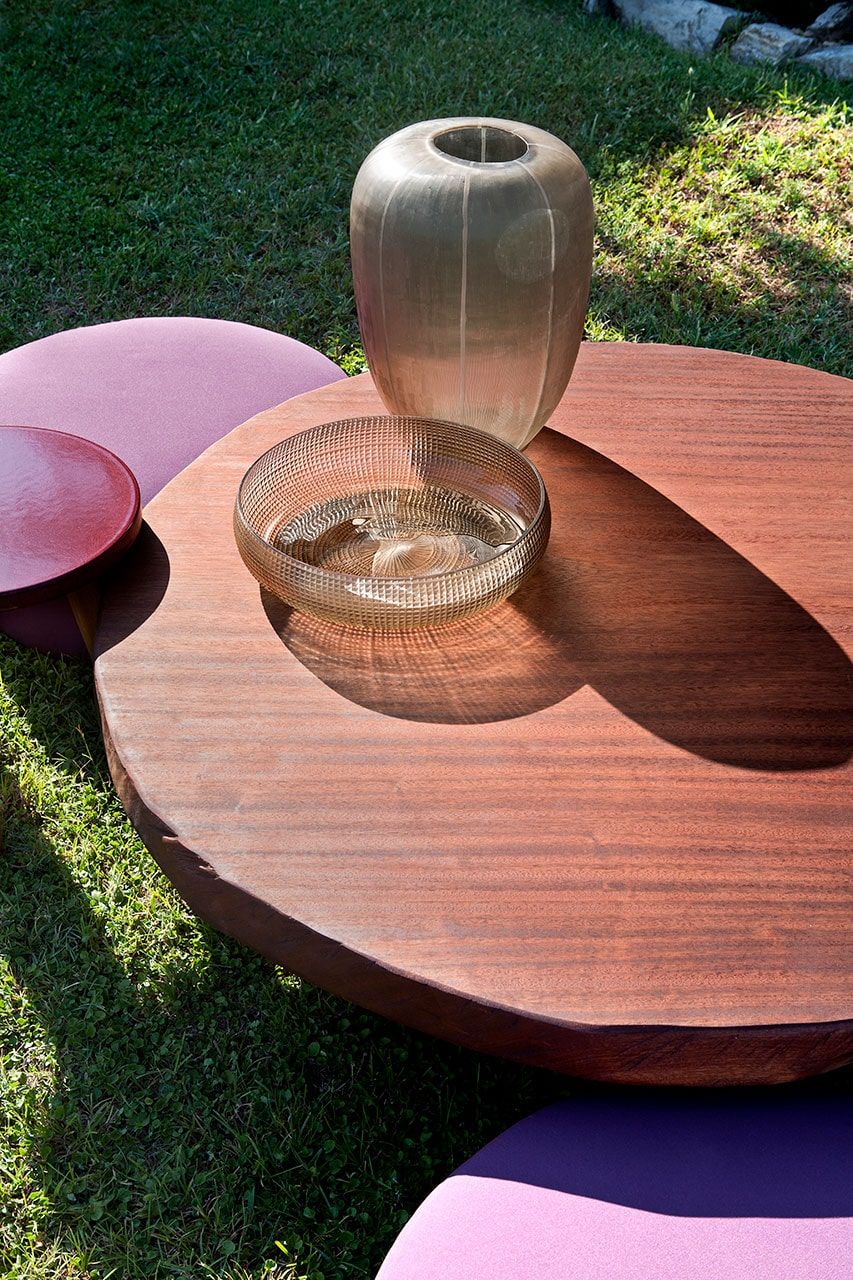 Круглый журнальный столик из красного дерева Exteta Individual ARCH-00134671 - Вид №1