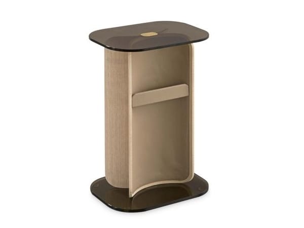 Прямоугольная прикроватная тумбочка из шпона ROCHE BOBOIS Paris Paname Chambre ARCH-00070424