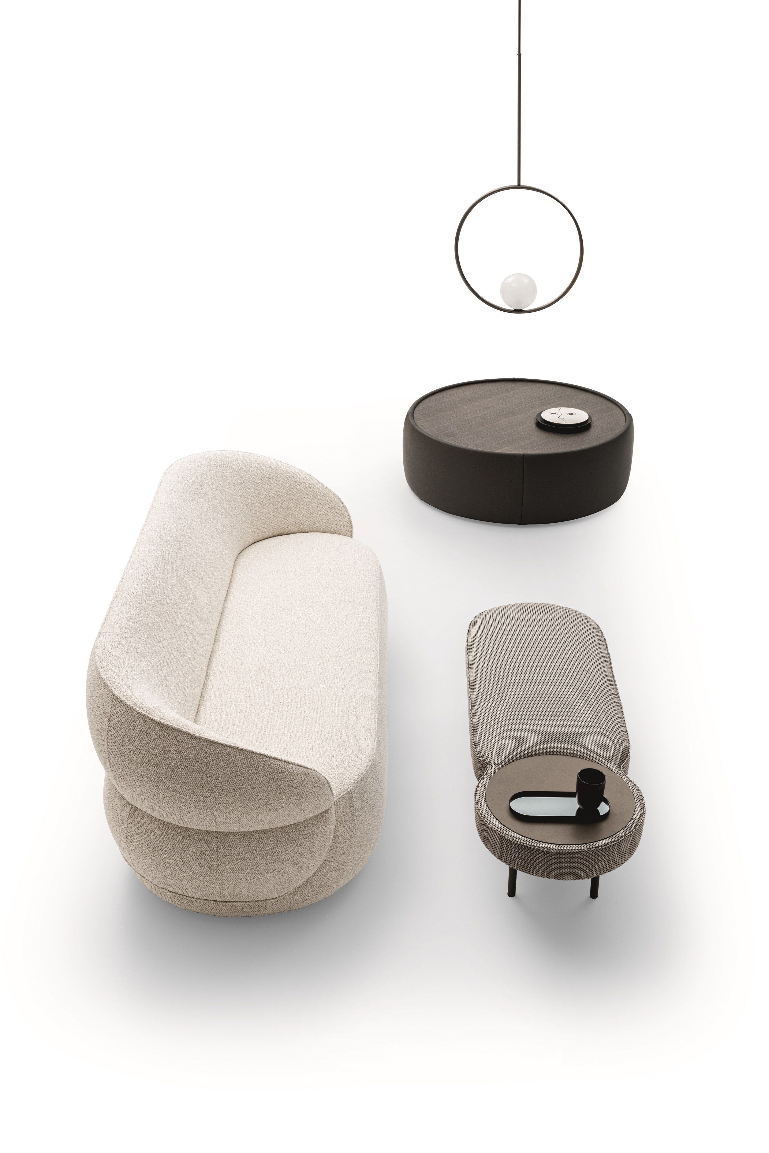 3-местный тканевый диван Ditre Italia клип ARCH-00015586 - Вид №1