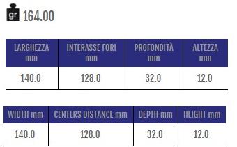 Cosma Ручка мебельная мостовая из замака  12536  - Вид №1