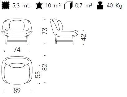 Moroso Кресло из ткани Ottoman sun-id-1425203 - Вид №11