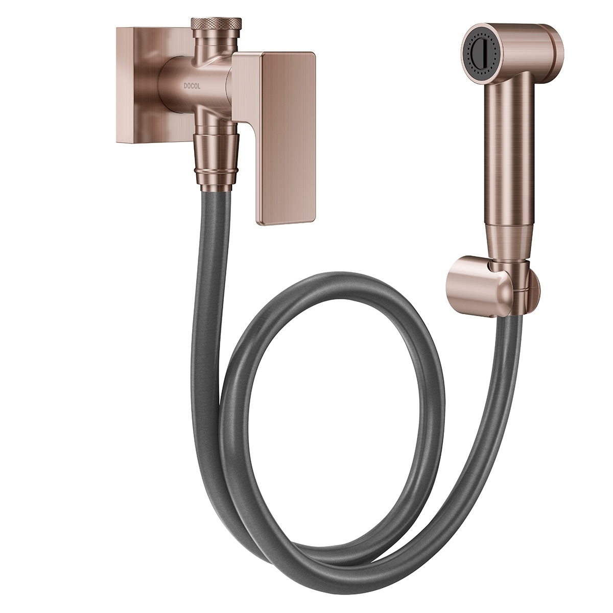 00850369 Гигиенический душ с регистром и матовым графитовым отводом 1/2 дюйма Docol EDGE