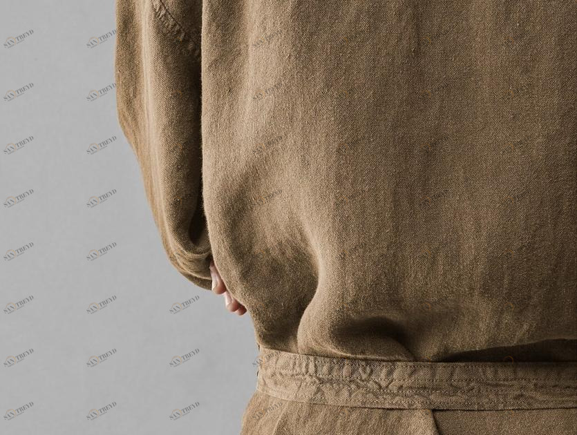 Society Limonta Халат с воротником-шалью из льна Drai sun-id-1495304