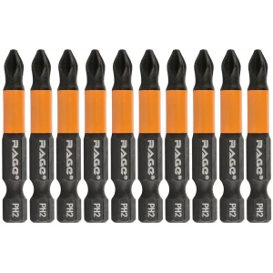 Магнитная бита RAGE PH2 для шуруповерта, набор 10 шт 89369257