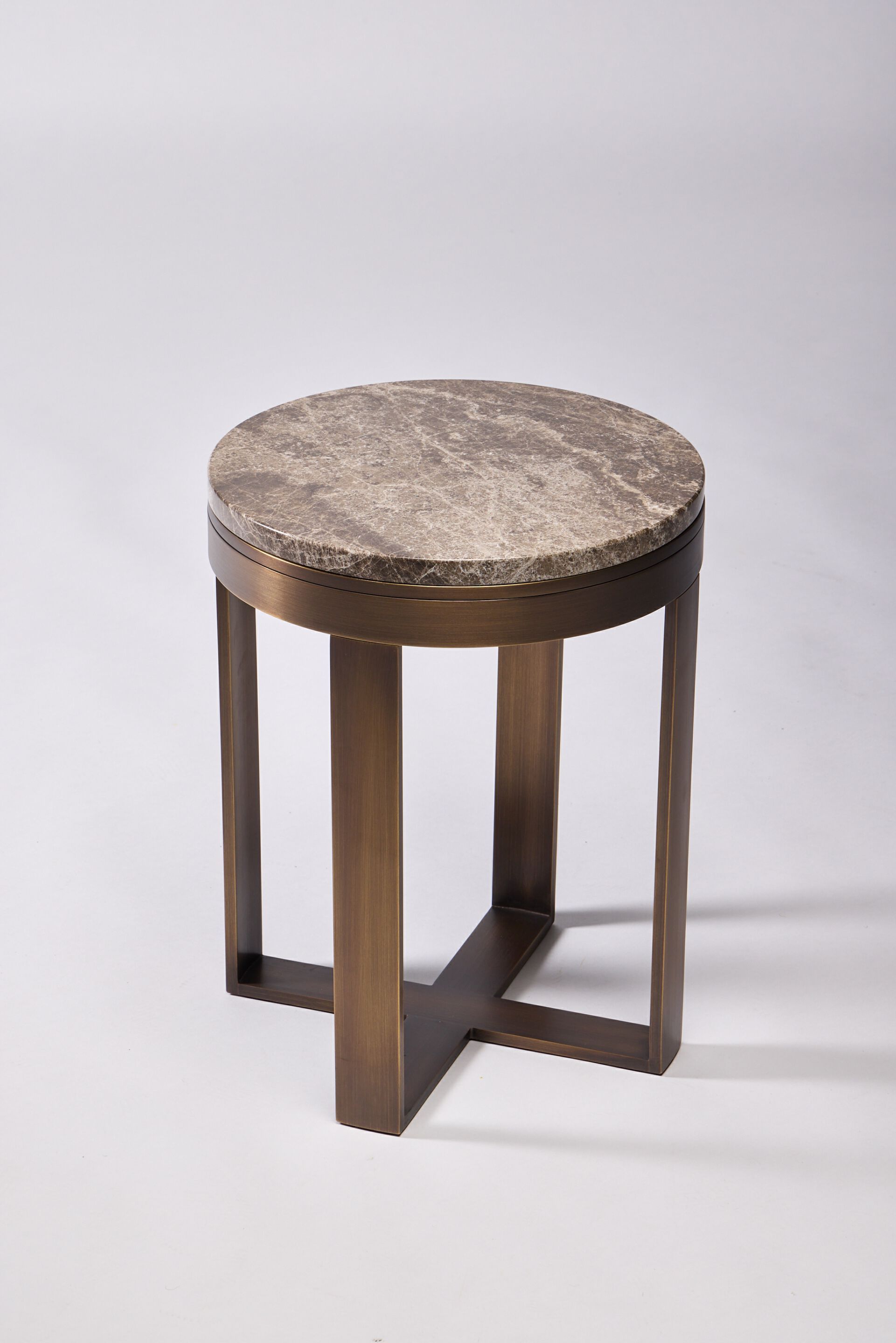 Круглый журнальный столик из черного мрамора Marquina REDA AMALOU DESIGN ARCH-00036495 - Вид №1