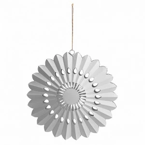 Украшение подвесное металлическое круглое белое 20 см Coast от La Forma LA FORMA COAST 344541 Белый