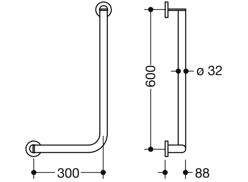 900.22.10560 угловая ручка HEWI System 900 - Вид №4