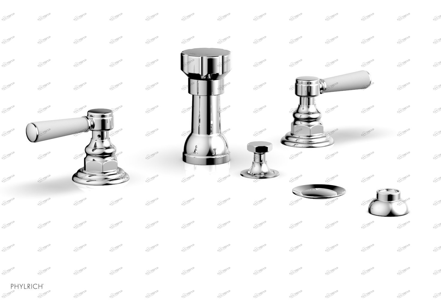 Смеситель для биде HEX TRADITIONAL Phylrich  500-62-026X050 Хромированный 