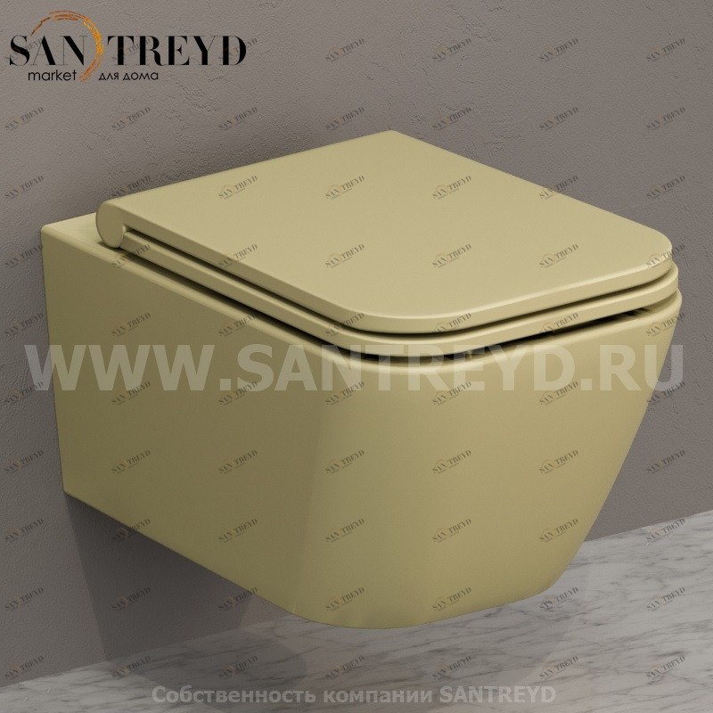 STS05SE Подвесной унитаз настенный Желтый Ceramica Globo STONE Италия