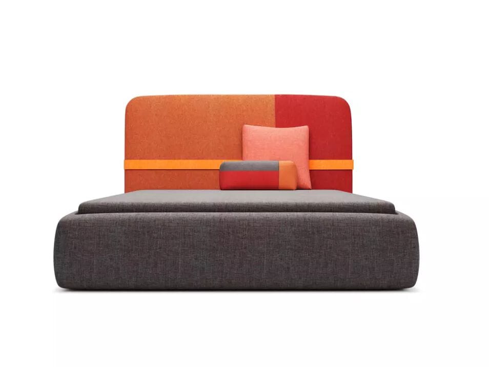 Ткань диван HANNABI BED 01 ORANGE ARCH-00047380 - Вид №1