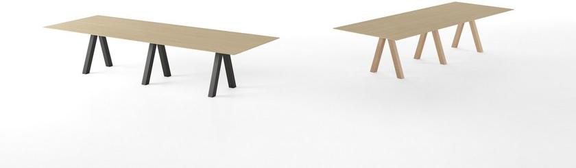 Viccarbe Прямоугольный стол из дуба Trestle sun-id-1436958 - Вид №9