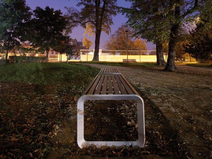 mmcité1 Скамейка из алюминия и дерева Portiqoa sun-id-1455212 - Вид №3