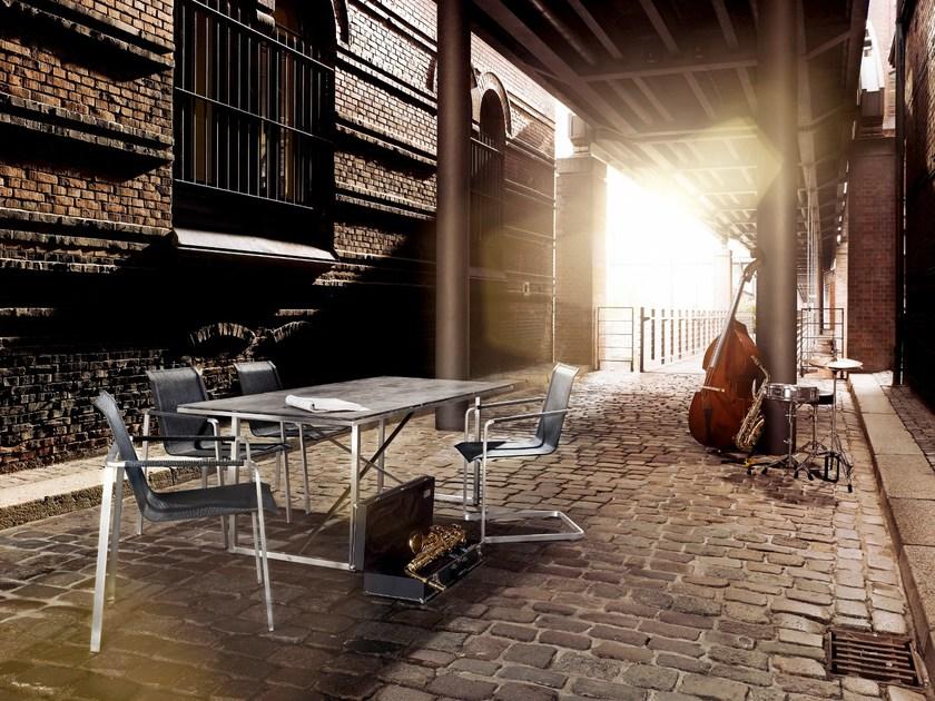 solpuri Прямоугольный керамический садовый стол X-series stainless steel sun-id-1498880 - Вид №3