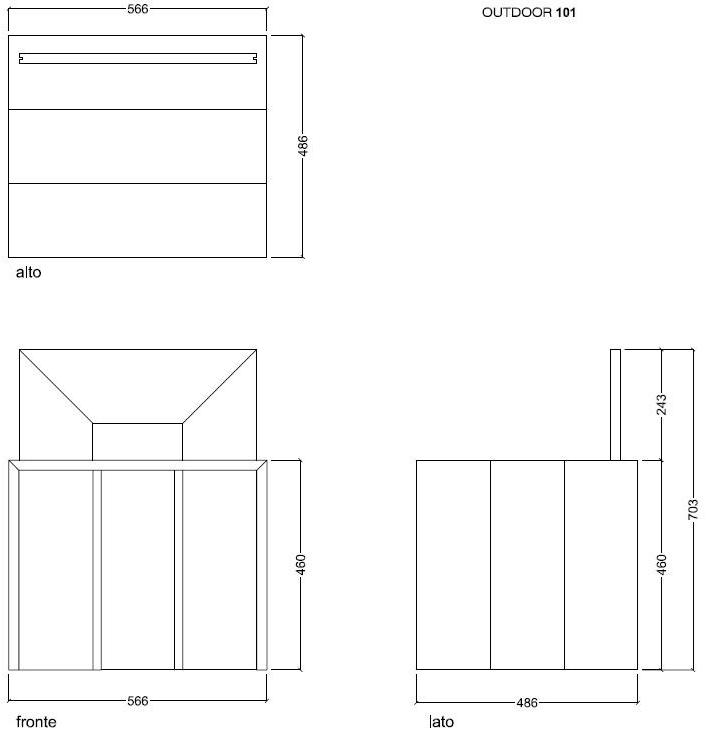 Carlo Nobili Садовое сиденье со спинкой Outdoor Od101 - Вид №3