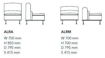 Mobboli Модульное кресло из ткани Alpe sun-id-1487648 - Вид №5