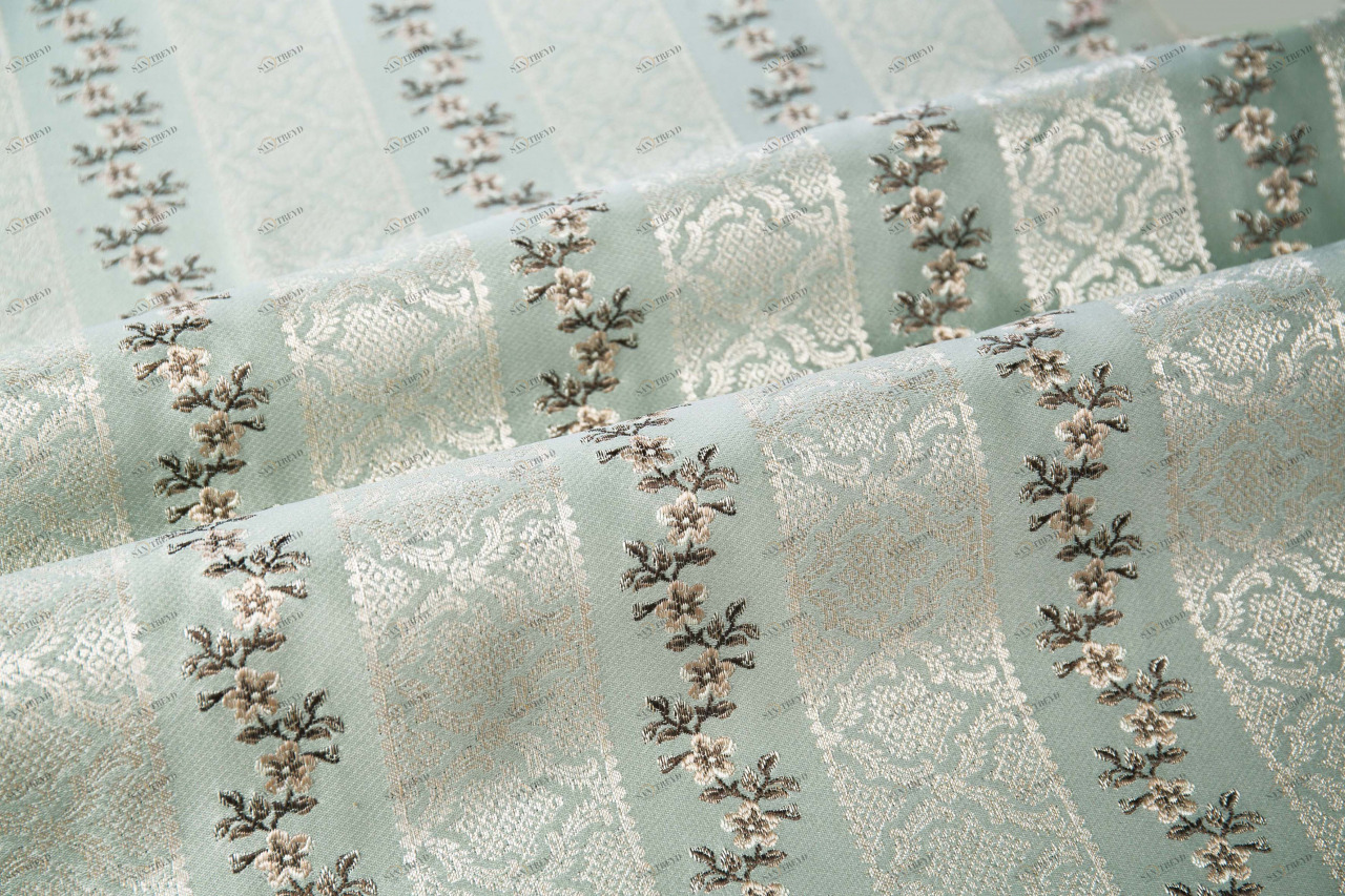 COLORISTICA Francheska stripe col.03 Ткань мебельная  Жаккард  Francheska Бирюзовый 