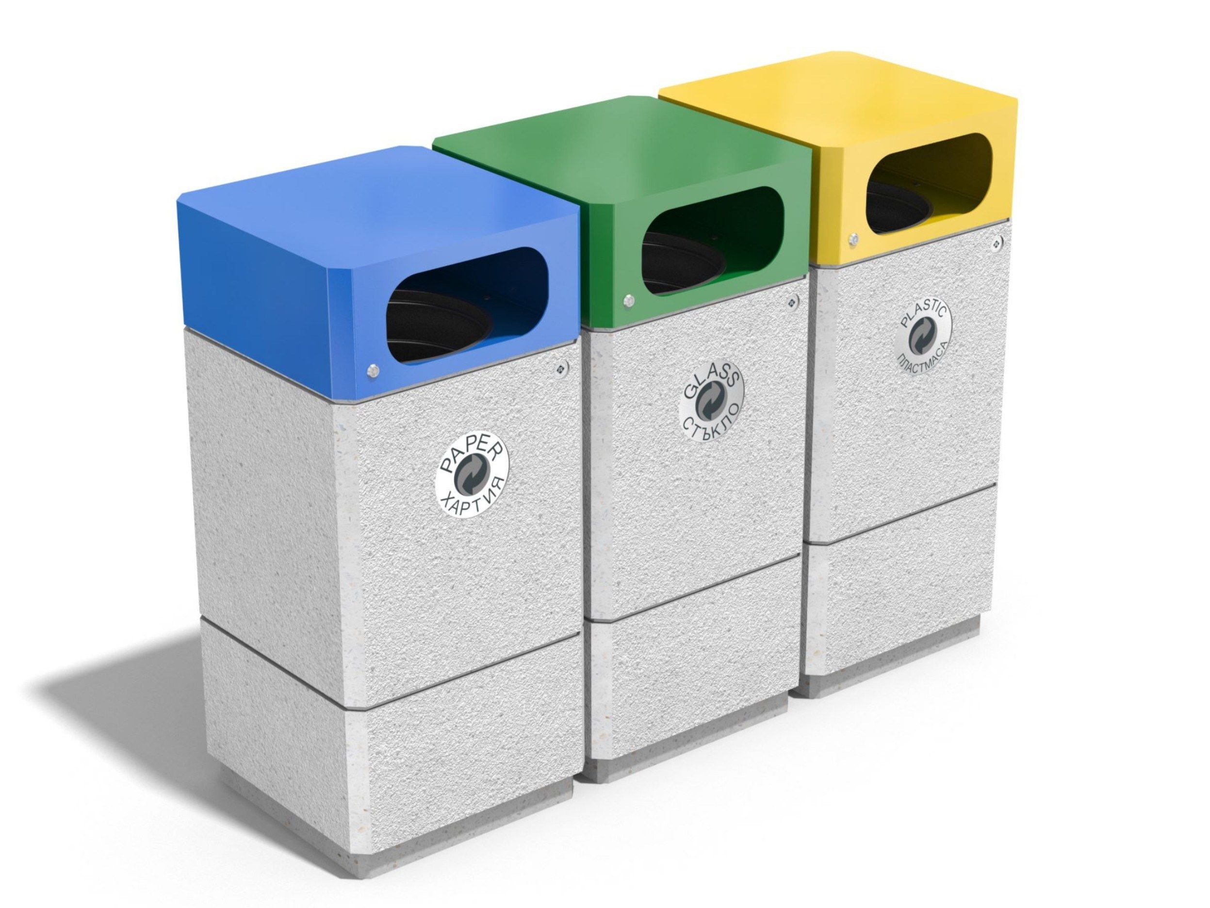 Наружные бетонные стойки для мусора для утилизации отходов ENCHO ENCHEV - ETE 215/216R ARCH-00137152