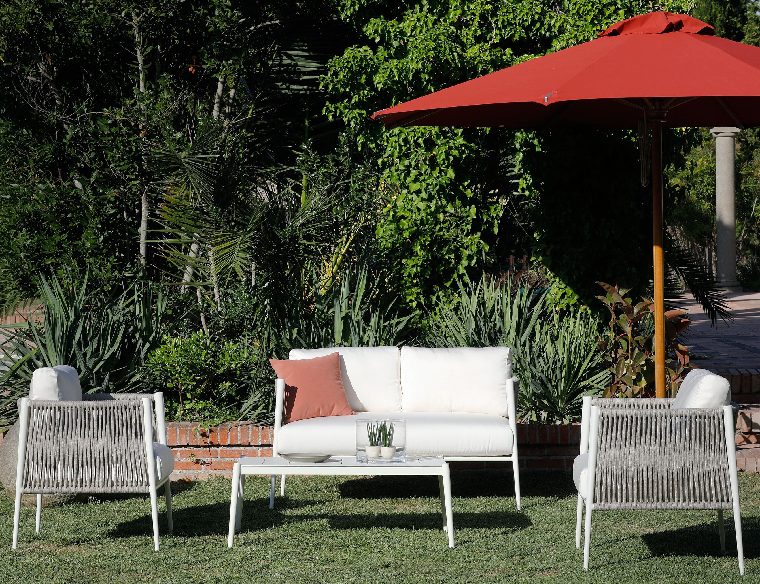 Алюминиевый садовый стул и полиолефиновая веревка Unopiù свет ARCH-00077755 - Вид №4