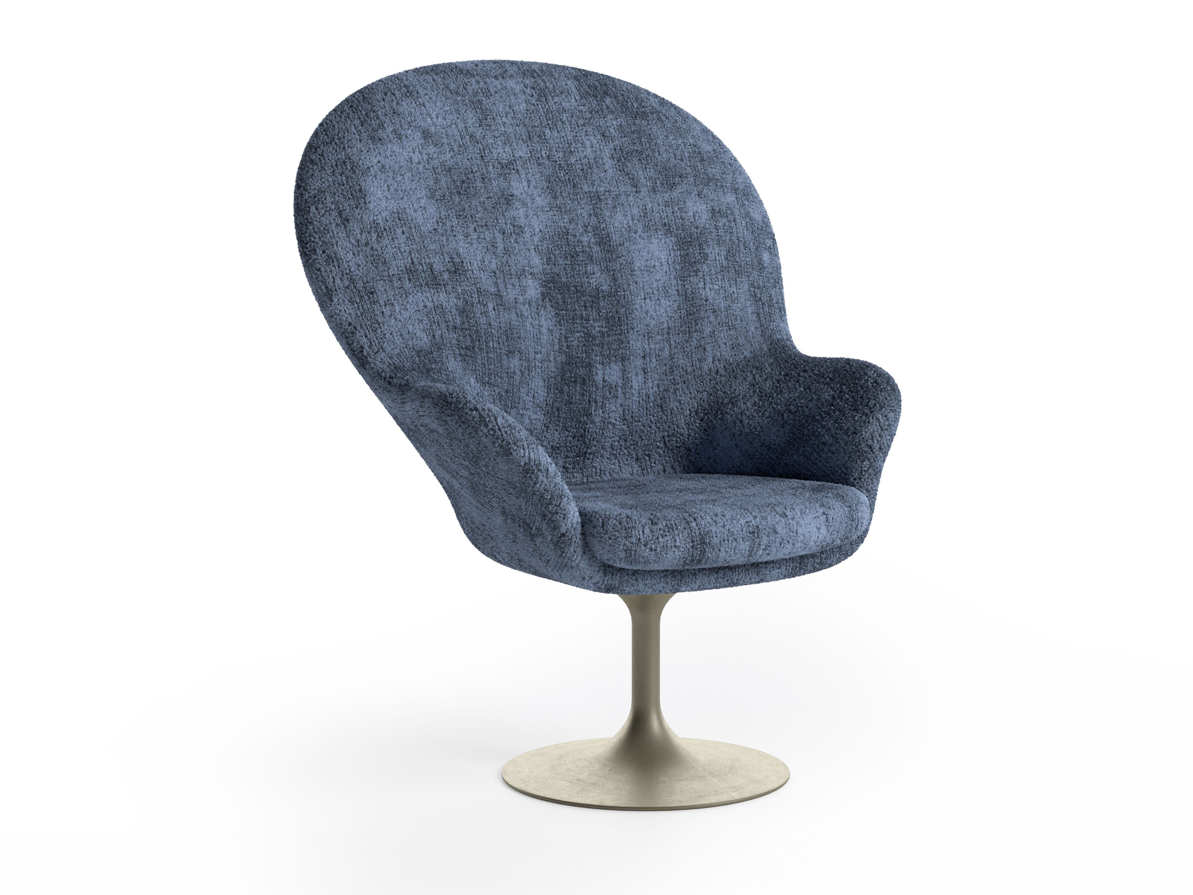 Ткань поворотный стул с подлокотниками Natuzzi Italia Deep ARCH-00071755