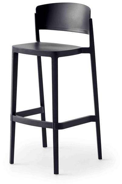 GABER Высокий деревянный табурет со спинкой Abuela sun-id-1355183 - Вид №1