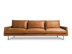 3-местный кожаный диван