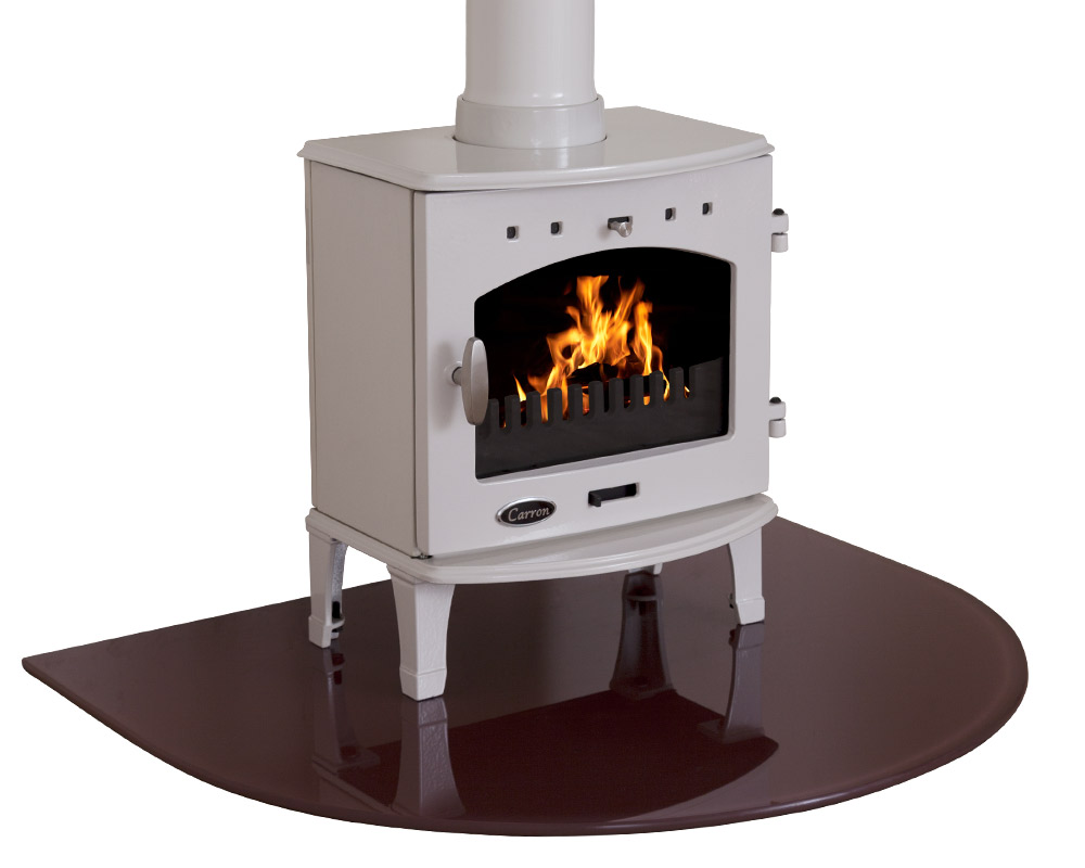 HEF297 Стеклянный изогнутый очаг для печи Сarronheating  - Вид №3