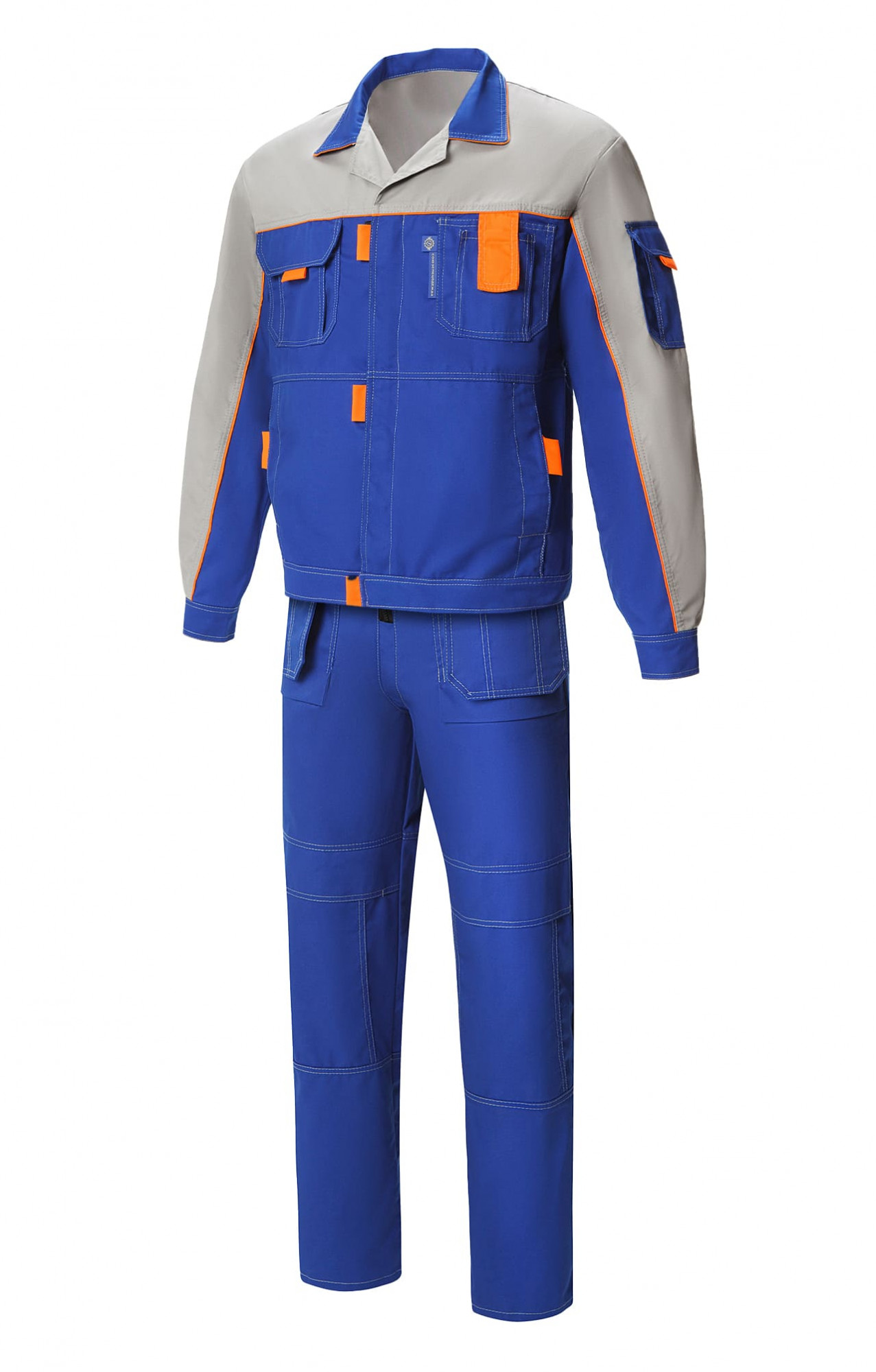 5039609 Костюм "Профессионал-2" василек-светло-серый  Летняя спецодежда  размер 72-74/206-212 