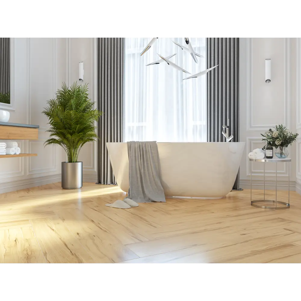 Керамогранит Golden Tile Dream Wood 1198x198 мм 0.95 м² цвет светло-бежевый 84231949 STLM-2188803  - Вид №1