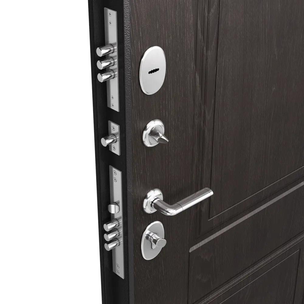 Дверь металлическая Ферн, 860 мм, левая, цвет дуб шоколад TOREX STLM-2165430 - Вид №2