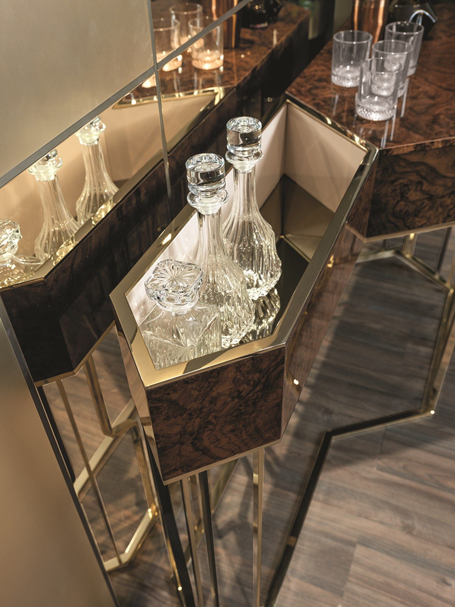 Деревянная консоль с ящиками Longhi Loveluxe 2017-Essence collection ARCH-00056770 - Вид №4