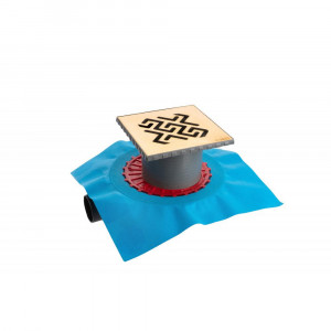 092365 Трап водосток ZENTRUM Antik 150х150  Berges ZENTRUM Norma