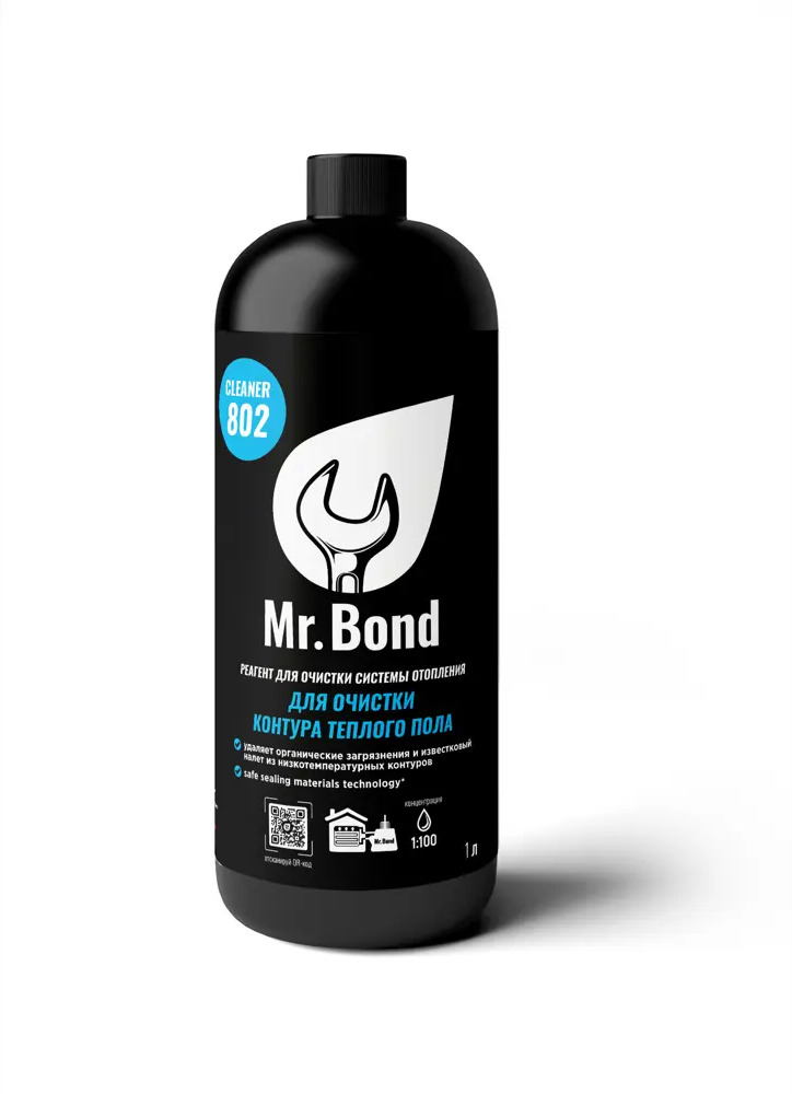 91366565 Жидкость для чистки Mr. Bond Cleaner 802 1 кг. STLM-0939546