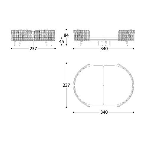 Садовая кровать из синтетического волокна Varaschin Эмма ARCH-00123018 - Вид №9