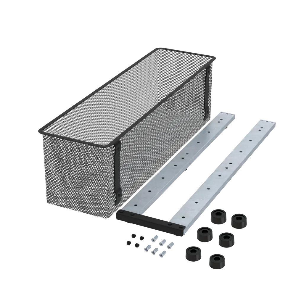 Выдвижная корзина с рамой KONSENSA 17x51x15 см цвет черный 89436158 STLM-2147049  - Вид №6