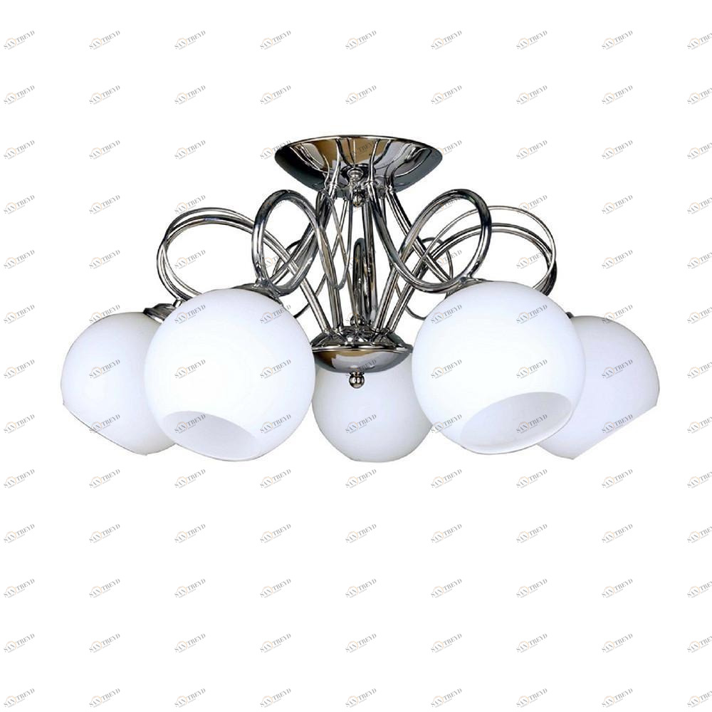 Потолочная люстра Omnilux Bellano OML-24707-05 OMNILUX BELLANO 336868 Белый;хром 