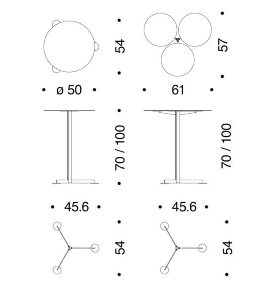 Окрашенный металлический стол Danese Milano Familia ARCH-00129163 - Вид №4