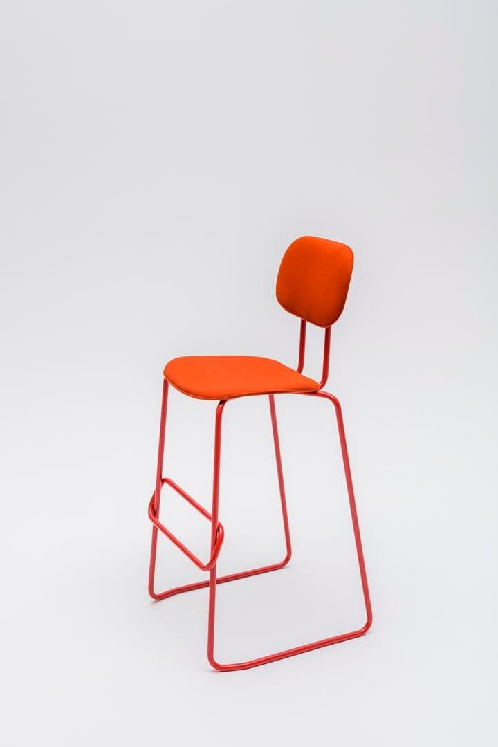 MDD Высокий табурет из саночной ткани с подставкой для ног New school sun-id-1477574 - Вид №5