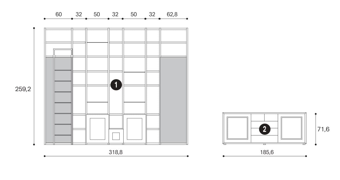 Книжный магазин в день Giessegi LV726 ARCH-00108754 - Вид №3