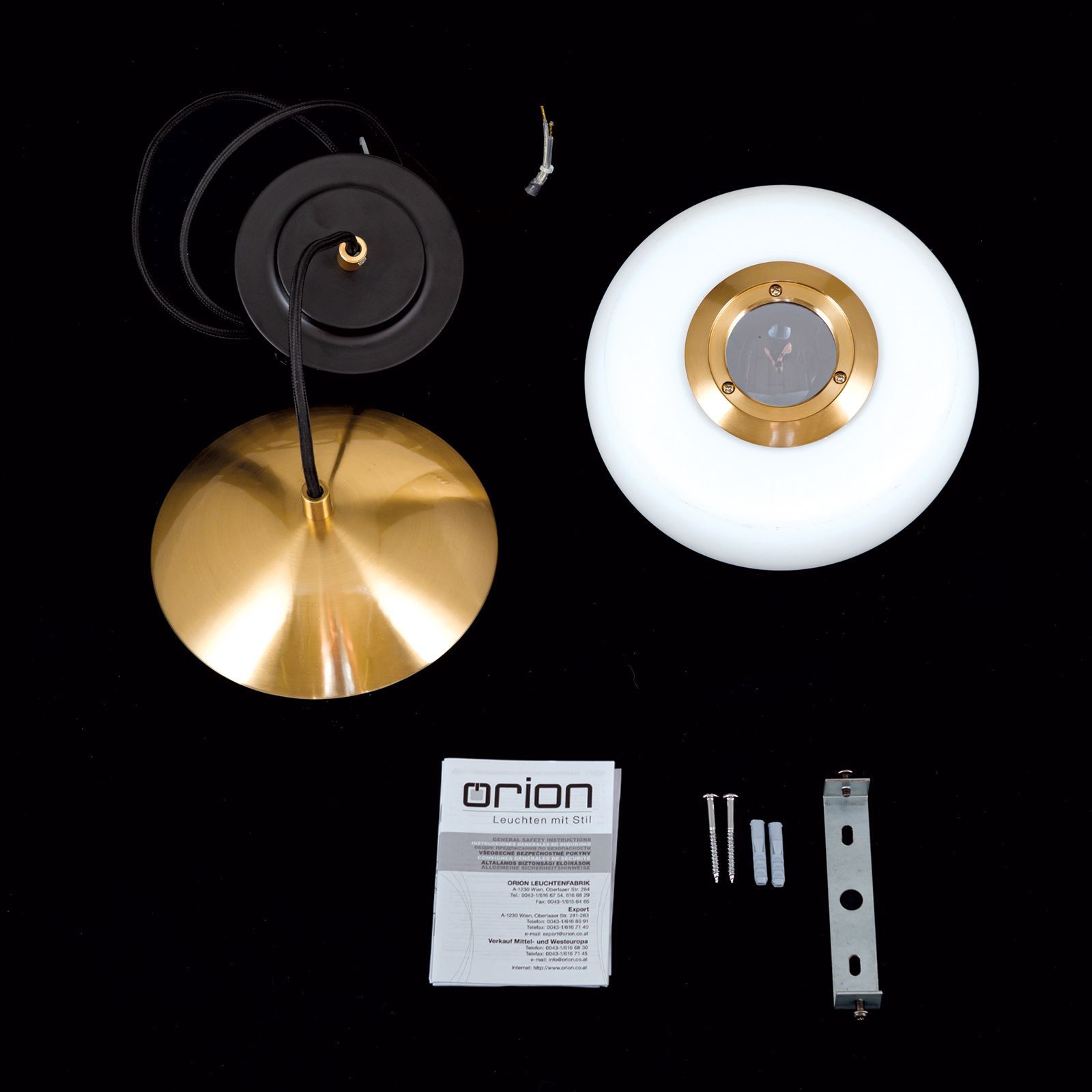 Опаловое стекло с регулируемой яркостью подвесной светильник Orion Josephine ARCH-00031643 - Вид №6