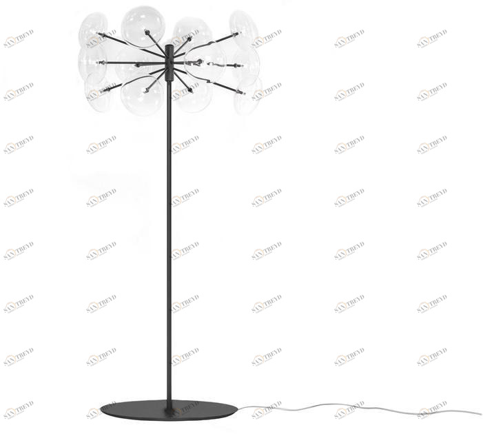 Tonin Casa Торшер из хрусталя на металлической основе Breath sun-id-1477870