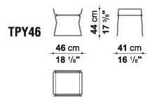 B&B Italia Табурет / журнальный столик в коже Pyllon sun-id-1429812 - Вид №5
