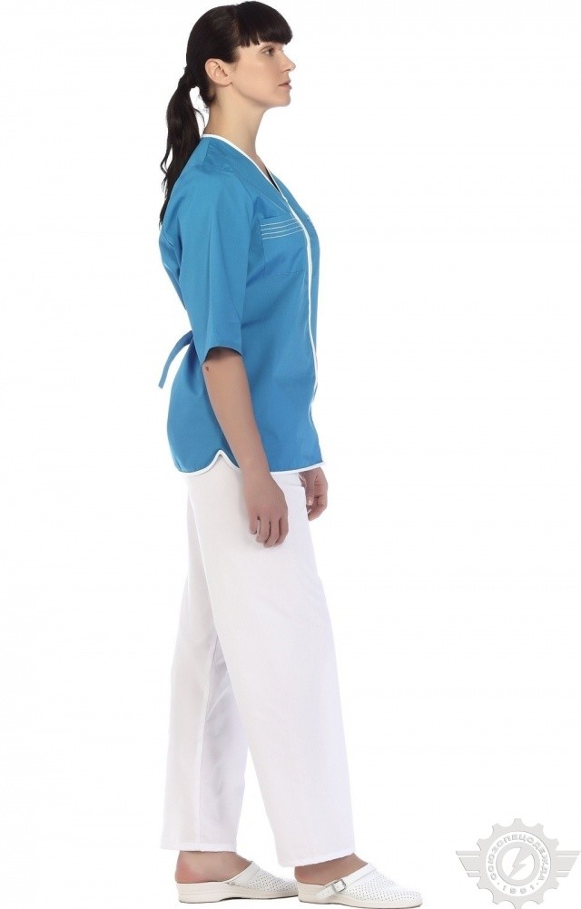 66186 Куртка "Сервис" темно-голубая  Медицинская одежда  размер 60/158-164 Спецодежда  - Вид №8