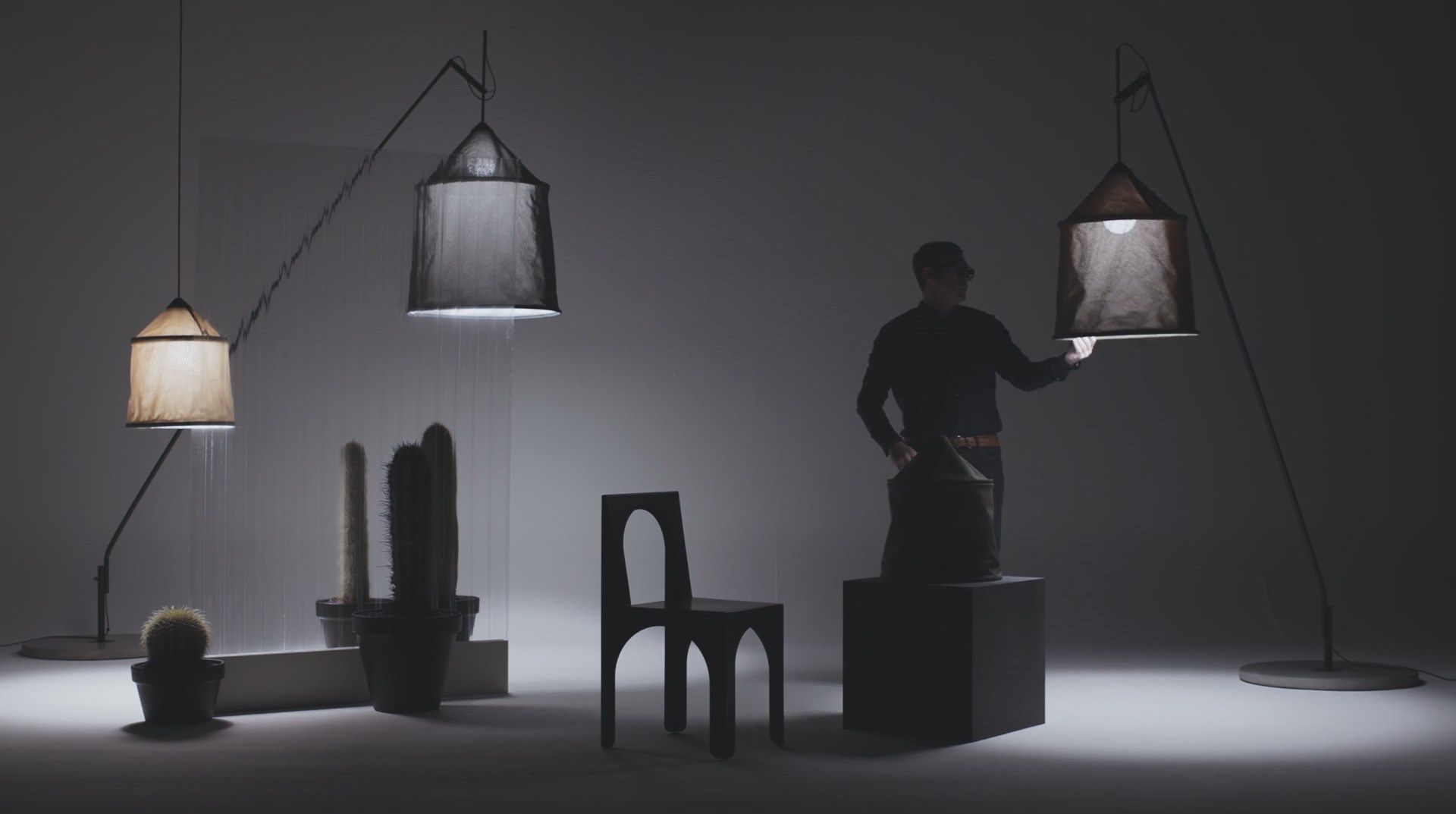 Открытый светодиодный подвесной светильник textilene Marset Jaima ARCH-00088111 - Вид №5