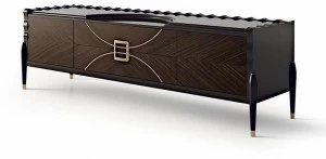 Carpanese Home Деревянная тумба под ТВ с распашными дверцами и ящиками Contemporary 7016